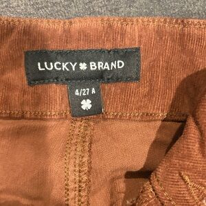 Lucky Brand Corduroy Pants in Rust